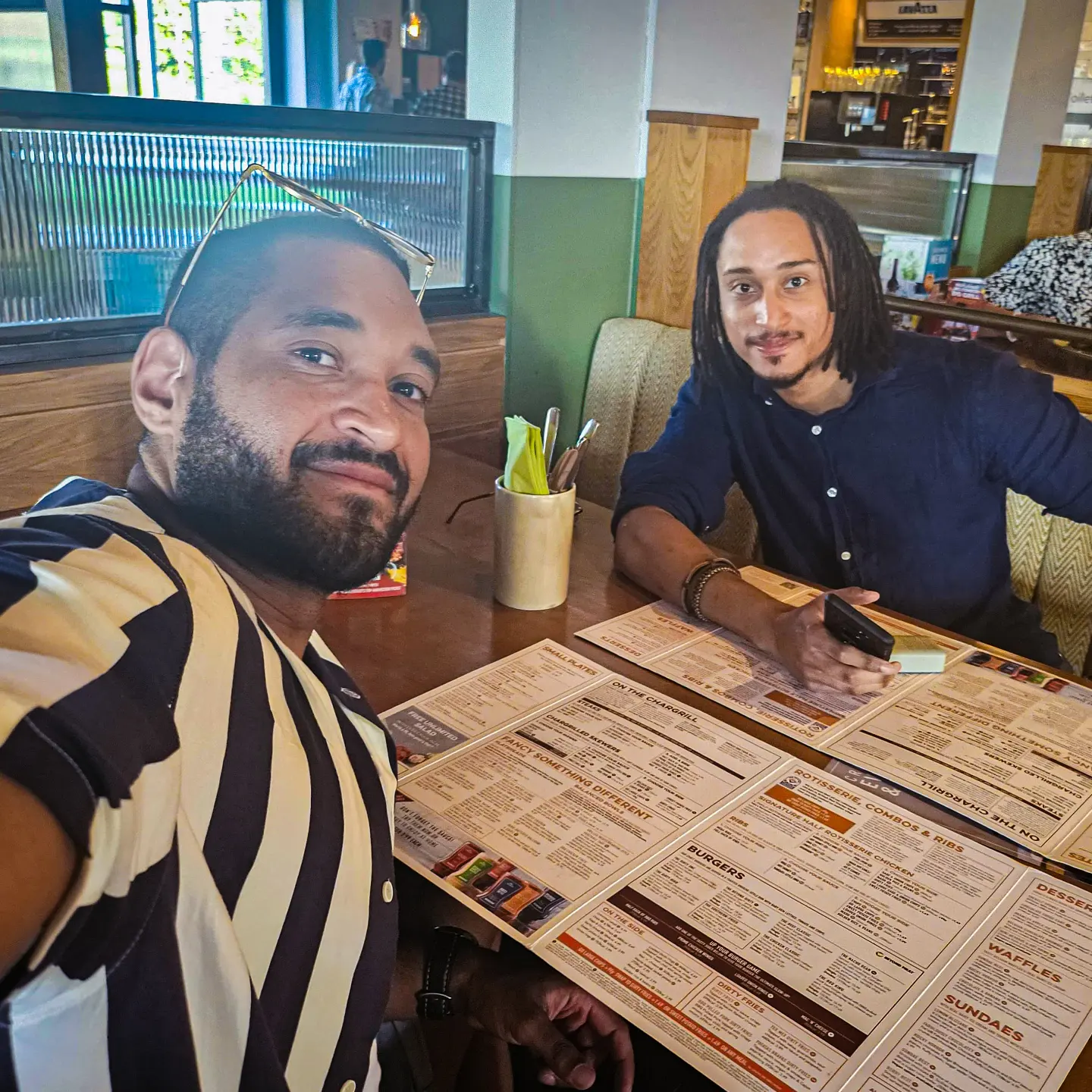 Super grateful to be spending time with my brother, and excited for the future 💪🏾😁